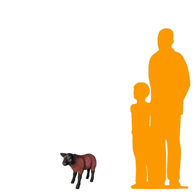 Brown Baby Texelaar Lamb Life Size Statue LM Treasures - H