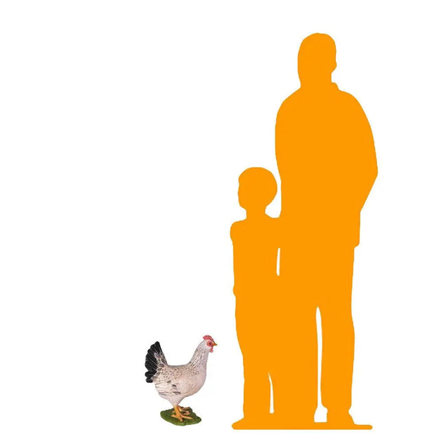 White Chicken Life Size Statue LM Treasures - H