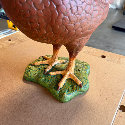 Red Chicken Life Size Statue