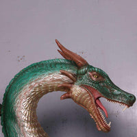 Large Green Dragon Standing Life Size Statue - LM Treasures 