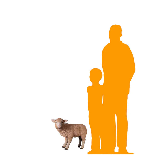 Merino Baby Lamb Life Size Statue