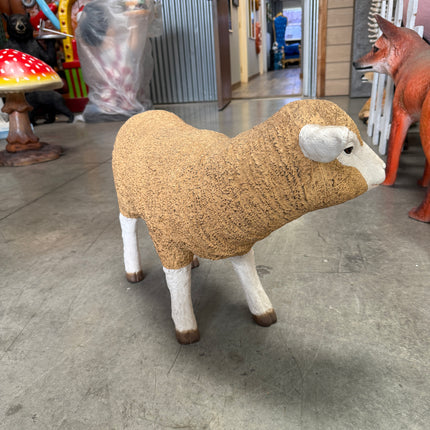 Merino Baby Lamb Life Size Statue