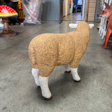 Merino Baby Lamb Life Size Statue