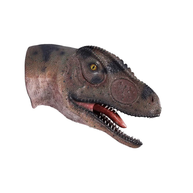 Allosaurus Dinosaur Head Mouth Open Life Size Statue LM Treasures - H
