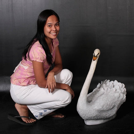 Small Swan Life Size Statue - LM Treasures 