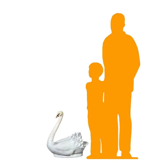 Small Swan Life Size Statue LM Treasures - H