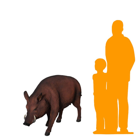 Wild Boar Life Size Statue - LM Treasures 
