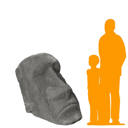 Easter Island Stone Head Display