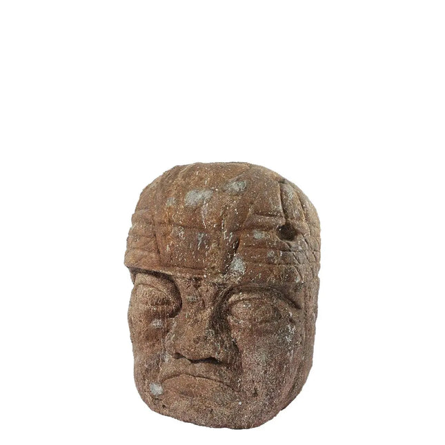 Stone Olmec Head Bust Statue LM Treasures - H