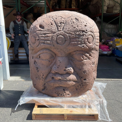 Large Olmec Head Bust Statue LM Treasures - H