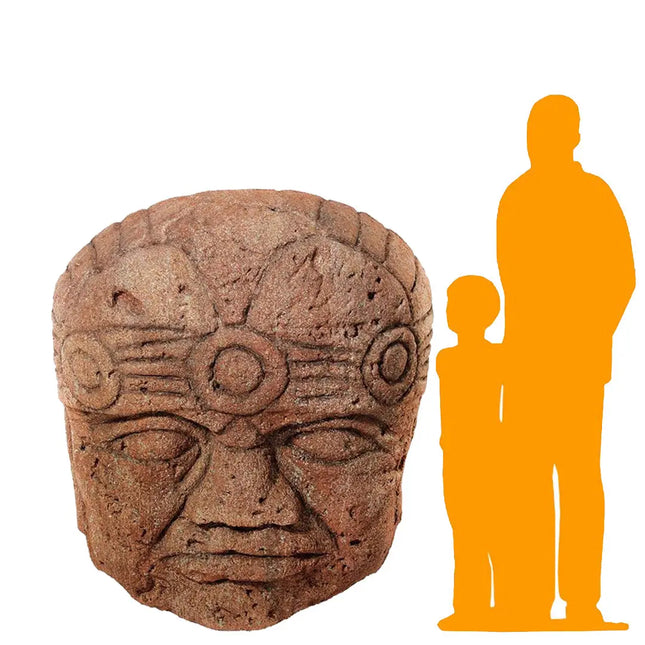 Large Olmec Head Bust Statue LM Treasures - H