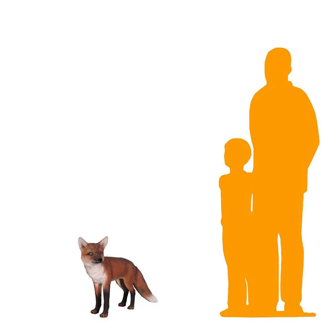 Red Fox Life Size Statue LM Treasures - H