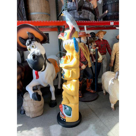 Indian Totem Pole Life Size Statue - LM Treasures 