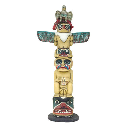 Indian Totem Pole Life Size Statue - LM Treasures 