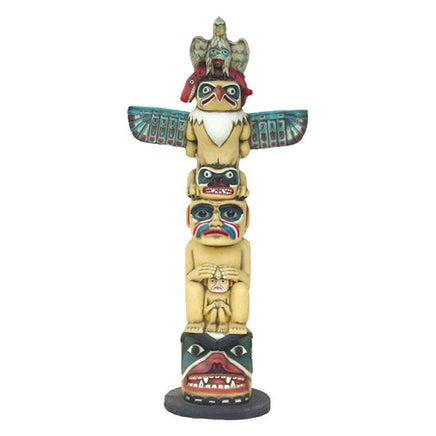 Indian Totem Pole Life Size Statue - LM Treasures 