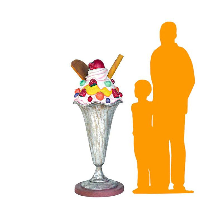 Ice Cream Sundae Over Sized Statue - LM Treasures