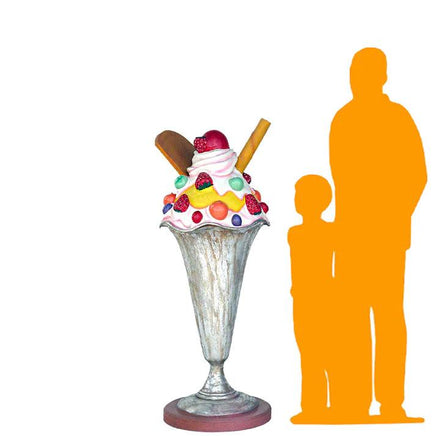 Ice Cream Sundae Over Sized Statue - LM Treasures 