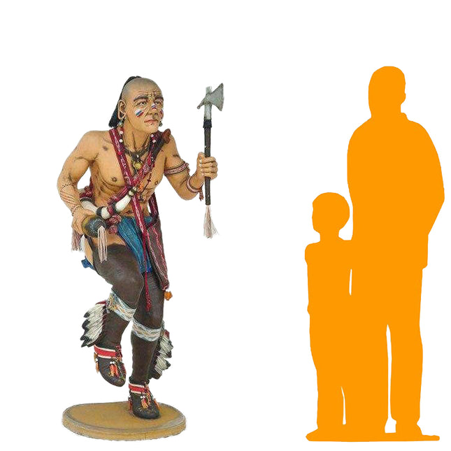 Indian Rain Dancing Life Size Statue