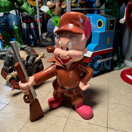 Cartoon Hunter Statue