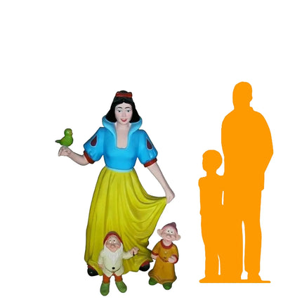 Cartoon Princess & Dwarfs Snow White Life Size Statue LM Treasures - AR
