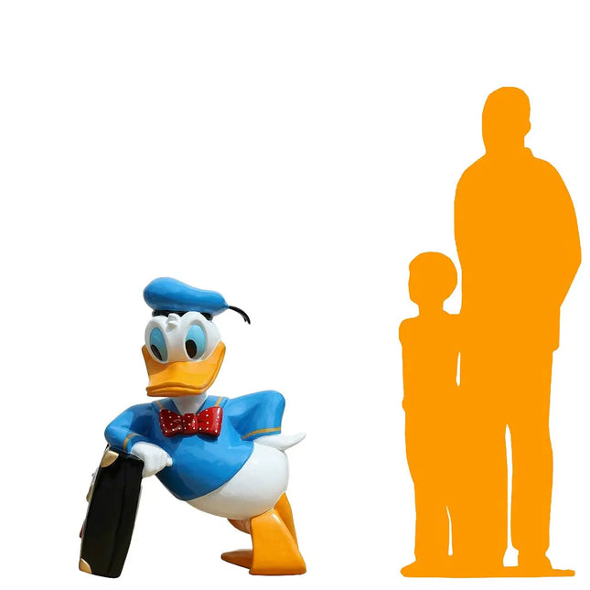 Cartoon White Duck Life Size Statue LM Treasures - AR