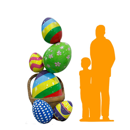 Easter Egg Tower Over Sized Statue - LM Treasures 