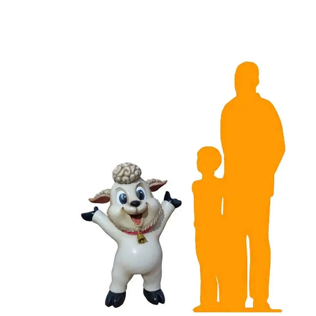 Comic Lamb Life Size Statue - LM Treasures