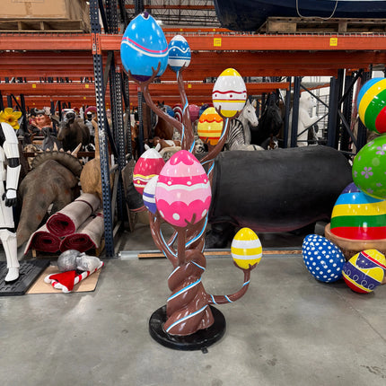 Chocolate Easter Egg Tree Statue LM Treasures - T