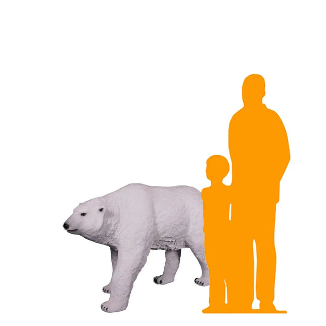 Polar Bear Walking Statue LM Treasures - H