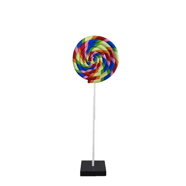 Rainbow Swirl Lollipop Over Sized Statue LM Treasures - H
