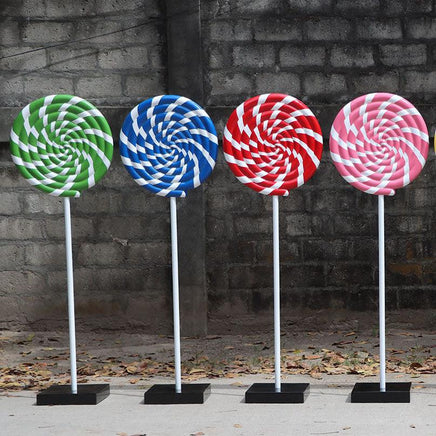 Green Swirl Lollipop Over Sized Statue - LM Treasures 