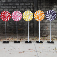 Pink Swirl Lollipop Over Sized Statue - LM Treasures 