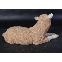 Laying Baby Merino Lamb Life Size Statue - LM Treasures 