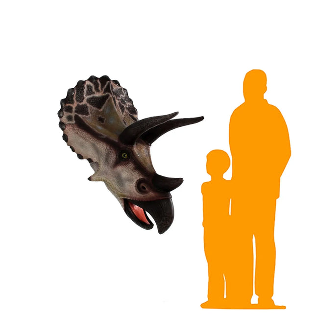 Triceratops Dinosaur Head Large Statue LM Treasures - H