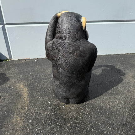 Monkey Chimpanzee Sitting Life Size Statue