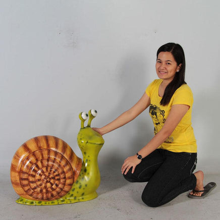 Comic Male Snail Over Sized Statue - LM Treasures 