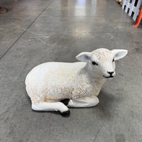 Texelaar Baby Lamb Resting Life Size Statue