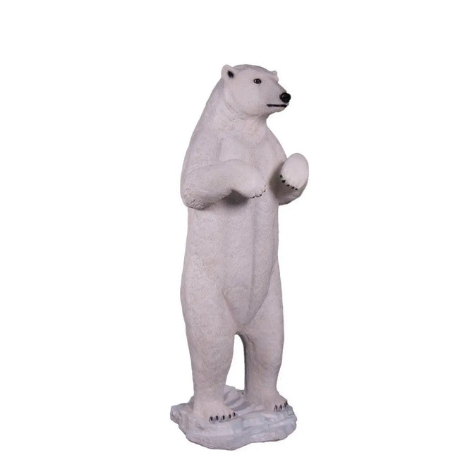 Standing Polar Bear On Base Statue LM Treasures - H