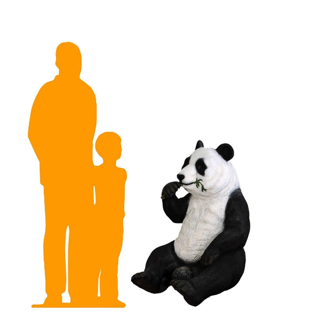 Eating Panda Life Size Statue - LM Treasures 