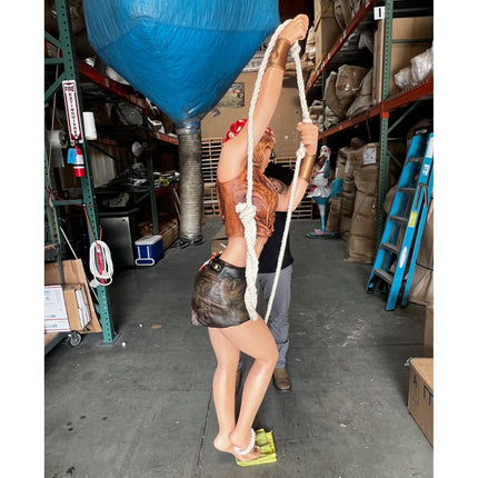Hanging Lady Pirate In Skirt Life Size Statue - LM Treasures 
