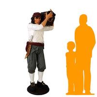 Pirate Captain With Chest Life Size Statue - LM Treasures 