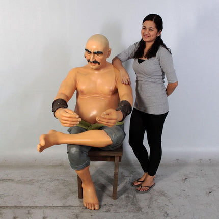 Sitting Pirate Moreno Life Size Statue
