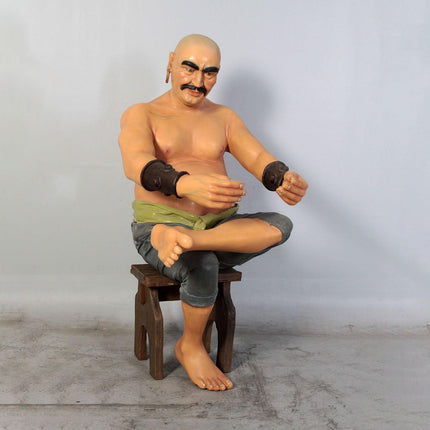Sitting Pirate Moreno Life Size Statue