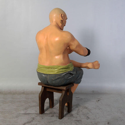 Sitting Pirate Moreno Life Size Statue
