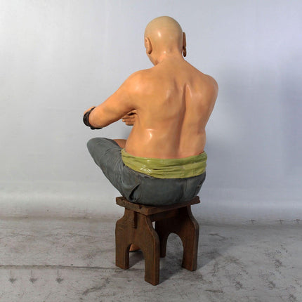 Sitting Pirate Moreno Life Size Statue