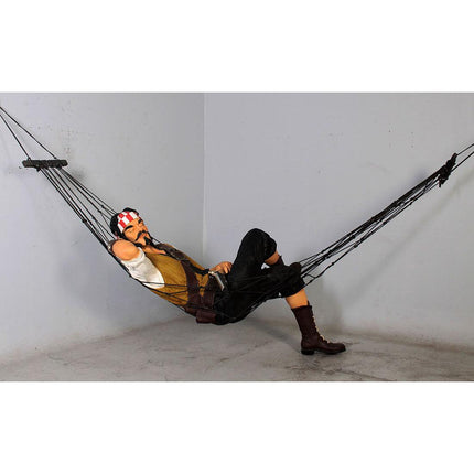 Pirate Hanging in Hammock Life Size Statue - LM Treasures 