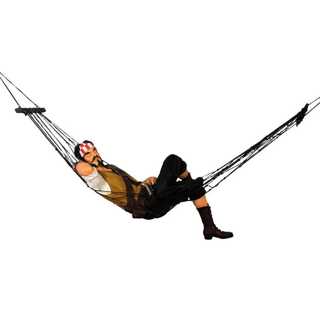 Pirate Hanging in Hammock Life Size Statue LM Treasures - H