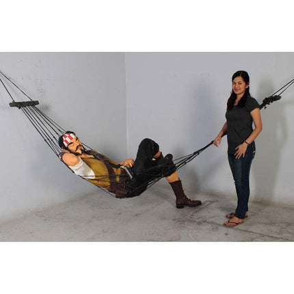 Pirate Hanging in Hammock Life Size Statue - LM Treasures 