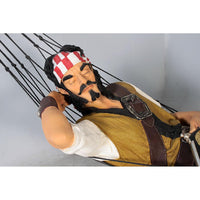 Pirate Hanging in Hammock Life Size Statue - LM Treasures 