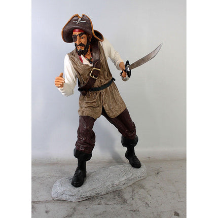 Pirate Captain One Eye Life Size Statue - LM Treasures 